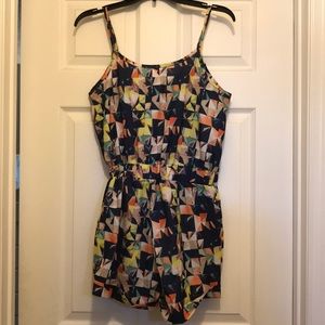 Colorful shorts romper